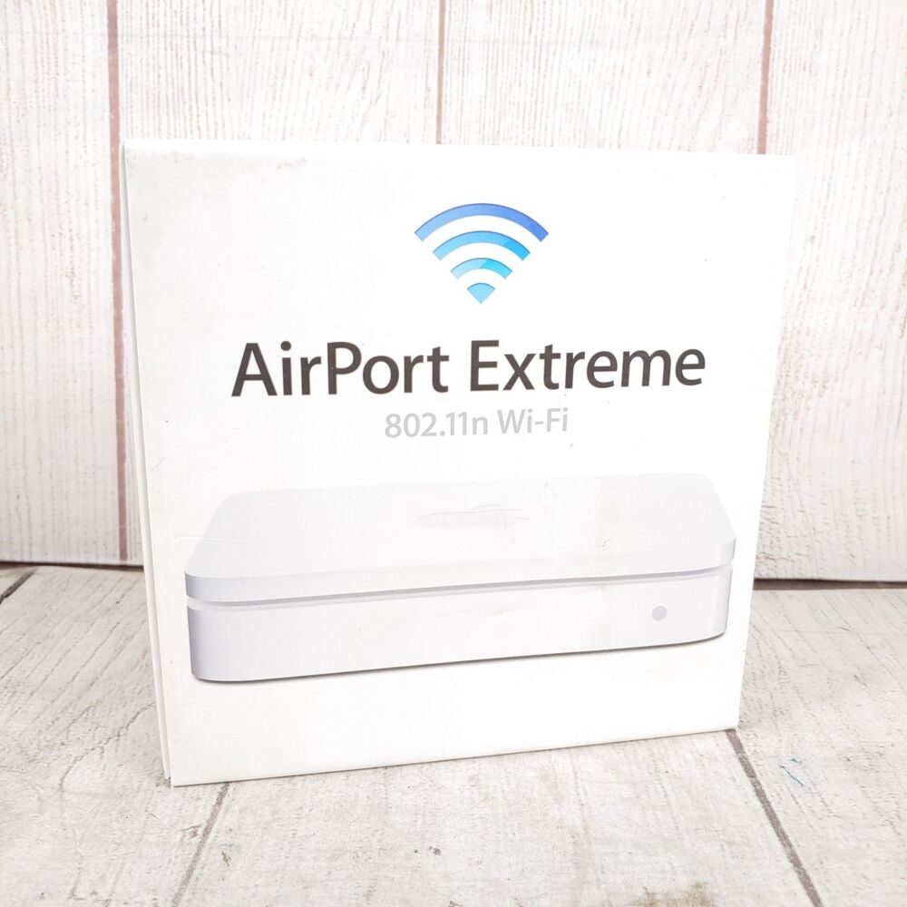 Apple AirPort Extreme Base Station A1408 802.11n Dual Band WiFi Router TESTED